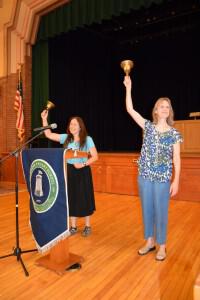 Members of the Class of 1976 officially ring in the 2015-2016 School Year.