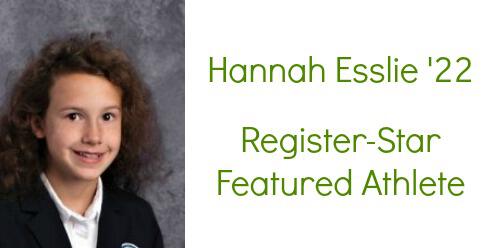 Hannah Esslie ’22 Featured in Register-Star