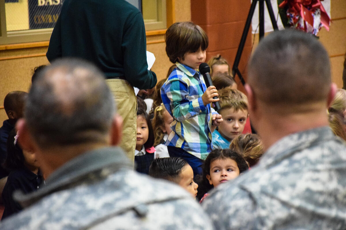 Lower School Morning Meeting & Veterans Day Celebration