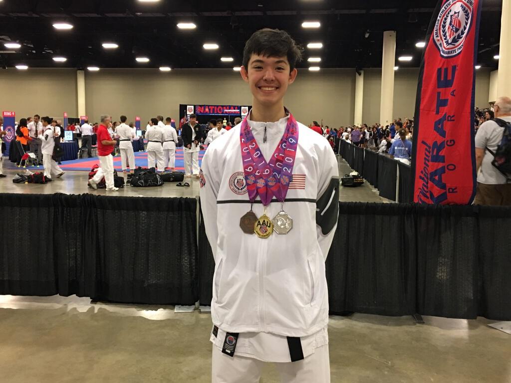 Pierce Leonardi ’22 Ranks Second in the World in Karate.