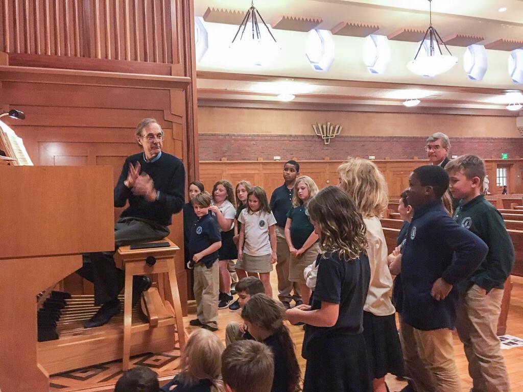 St. Peter’s Episcopal Church organist visits Doane Stuart